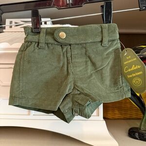 Cadets Corduroy Shorts in Green SZ 1/2 NWT boys